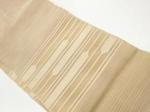 絽綴れ変わり横段模様織出し名古屋帯